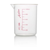 AZLON® 低形格里芬式烧杯，PMP (TPX)