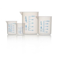 AZLON® 低形格里芬式5000mL烧杯，聚丙烯