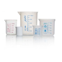 AZLON® 2000mL直边烧杯，聚丙烯